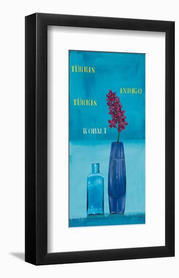 Lilac on Blue-Anna Flores-Framed Art Print