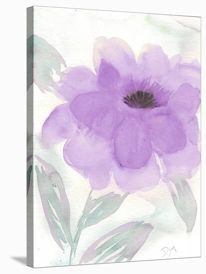 Lilac Peony II-Beverly Dyer-Stretched Canvas