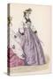 Lilac Skirt Early 1860S-null-Stretched Canvas