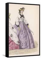 Lilac Skirt Early 1860S-null-Framed Stretched Canvas