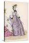 Lilac Skirt Early 1860S-null-Stretched Canvas