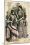 Lilac Stripe Dress 1899-null-Mounted Art Print