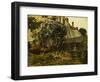 Lilac Time, C.1884-Childe Hassam-Framed Giclee Print