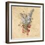 Lilac with Red Ribbon-Cheri Blum-Framed Art Print