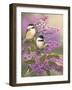 Lilacs and Chickadees-William Vanderdasson-Framed Premium Giclee Print