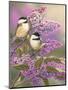 Lilacs and Chickadees-William Vanderdasson-Mounted Giclee Print