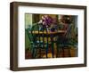 Lilacs and Green Chairs-Pam Ingalls-Framed Giclee Print