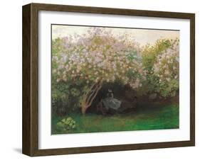 Lilacs. Grey Weather-Claude Monet-Framed Art Print