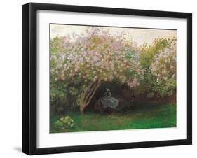 Lilacs. Grey Weather-Claude Monet-Framed Art Print