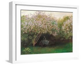 Lilacs. Grey Weather-Claude Monet-Framed Art Print