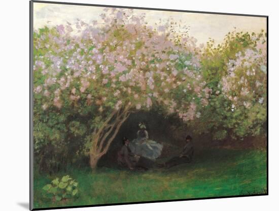Lilacs. Grey Weather-Claude Monet-Mounted Art Print