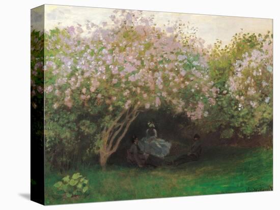 Lilacs. Grey Weather-Claude Monet-Stretched Canvas