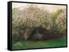 Lilacs. Grey Weather-Claude Monet-Framed Stretched Canvas