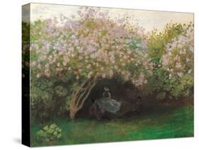 Lilacs. Grey Weather-Claude Monet-Stretched Canvas