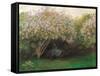 Lilacs. Grey Weather-Claude Monet-Framed Stretched Canvas