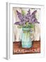 Lilacs Home Sweet Home Jar-Melinda Hipsher-Framed Giclee Print