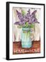 Lilacs Home Sweet Home Jar-Melinda Hipsher-Framed Giclee Print