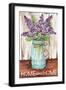 Lilacs Home Sweet Home Jar-Melinda Hipsher-Framed Giclee Print