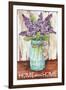 Lilacs Home Sweet Home Jar-Melinda Hipsher-Framed Giclee Print