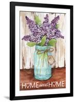 Lilacs Home Sweet Home Jar-Melinda Hipsher-Framed Giclee Print