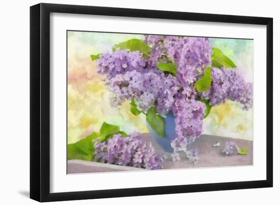 Lilacs in a Vase-Cora Niele-Framed Giclee Print