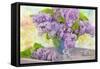 Lilacs in a Vase-Cora Niele-Framed Stretched Canvas