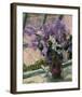 Lilacs in a Window, c.1880 - 1883-Mary Stevenson Cassatt-Framed Premium Giclee Print