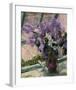 Lilacs in a Window, c.1880 - 1883-Mary Stevenson Cassatt-Framed Premium Giclee Print