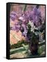 Lilacs in a Window, C1880-Mary Cassatt-Framed Stretched Canvas