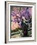 Lilacs in a Window, C1880-Mary Cassatt-Framed Giclee Print