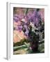 Lilacs in a Window, C1880-Mary Cassatt-Framed Giclee Print