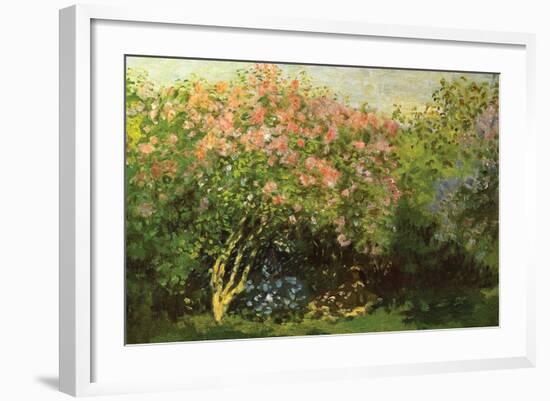 Lilacs in the Sun-Claude Monet-Framed Art Print