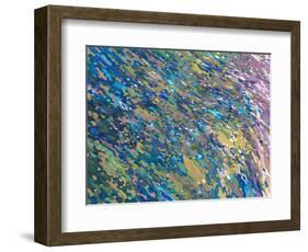 Lilacs Reflecting on a Waterfall-Margaret Juul-Framed Art Print