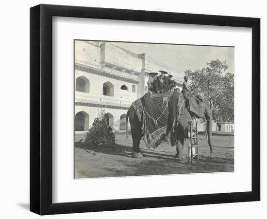 Lilah Wingfield, Arthur Brodrick, Judy Smith and Sylvia Brooke on the Maharaja of Jaipur's State…-English Photographer-Framed Photographic Print