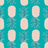 Pineapple Seamless Pattern-lilalove-Framed Premium Giclee Print