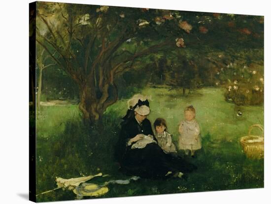 Lilas a Maurecourt - The lilacs at Maurecourt,1874 Canvas,51 x 61 cm.-Berthe Morisot-Stretched Canvas