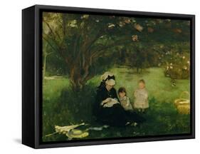 Lilas a Maurecourt - The lilacs at Maurecourt,1874 Canvas,51 x 61 cm.-Berthe Morisot-Framed Stretched Canvas