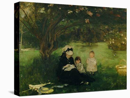 Lilas a Maurecourt - The lilacs at Maurecourt,1874 Canvas,51 x 61 cm.-Berthe Morisot-Stretched Canvas