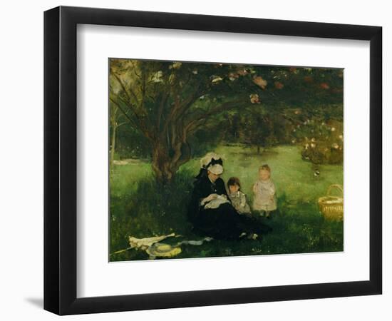 Lilas a Maurecourt - The lilacs at Maurecourt,1874 Canvas,51 x 61 cm.-Berthe Morisot-Framed Premium Giclee Print