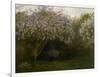 Lilas gris, dit le repos sous les lilas-Claude Monet-Framed Giclee Print