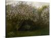 Lilas gris, dit le repos sous les lilas-Claude Monet-Stretched Canvas