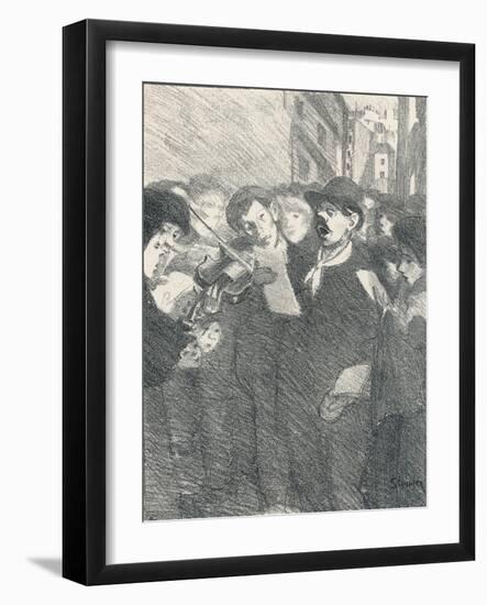 Lile Des Baisers from Chansons De Femmes, 1897-Theophile Alexandre Steinlen-Framed Giclee Print