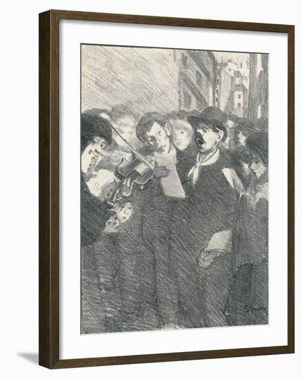 Lile Des Baisers from Chansons De Femmes, 1897-Theophile Alexandre Steinlen-Framed Giclee Print