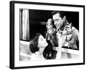 Lili, Leslie Caron, Mel Ferrer, 1953-null-Framed Photo