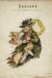 Cartoon Map Of Ireland As a Man With a Child-Lilian Lancaster-Giclee Print