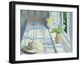 Lilies and a Straw Hat-Timothy Easton-Framed Giclee Print