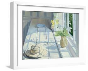 Lilies and a Straw Hat-Timothy Easton-Framed Giclee Print