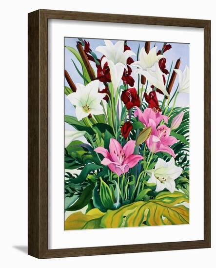 Lilies and Bullrushes-Christopher Ryland-Framed Giclee Print