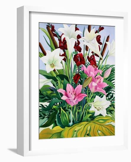 Lilies and Bullrushes-Christopher Ryland-Framed Giclee Print