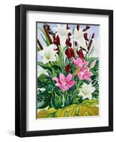 Lilies and Bullrushes-Christopher Ryland-Framed Giclee Print